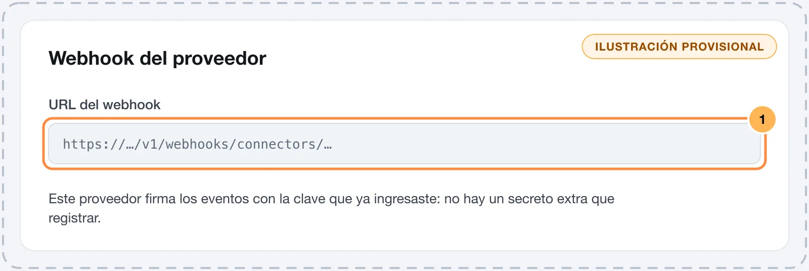 Tarjeta de la conexión de Paystack en Vipter con la URL del webhook